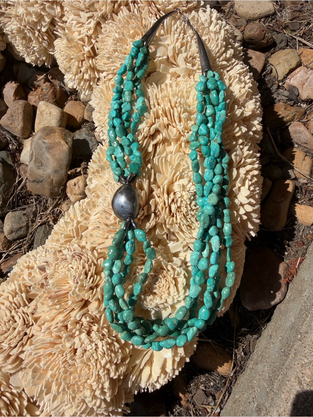 Turquoise Multi-Strand Statement Necklace